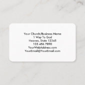 Carte De Visite Ecclésiaste FLORAL ROSE 3:8 KJV Bible Verse (Dos)