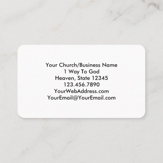 Carte De Visite Ecclesiastes 3:8 KJV Bible Verse Arc-en-ciel (Dos)