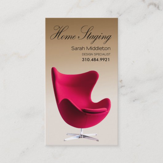 Carte De Visite Échafaudage à la maison, vrai agent immobilier de (Devant)