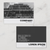 Carte De Visite Échafaudage B&W (Devant / Derrière)