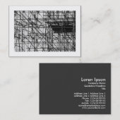 Carte De Visite Échafaudage (Bordé) (Devant / Derrière)