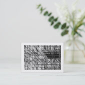 Carte De Visite Échafaudage (Bordé) (Debout devant)