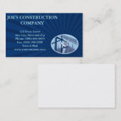 Carte De Visite Échafaudage de travailleur de la construction (Devant / Derrière)