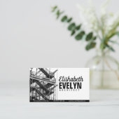 Carte De Visite Échafaudage en niveaux de gris photo (Debout devant)