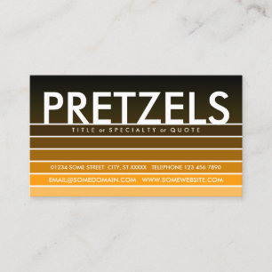 Carte De Visite Échangeur orange PRETZELS