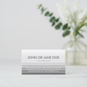 Carte De Visite échantillon gris (Debout devant)