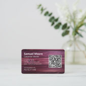 Carte De Visite Échantillon unique de charpentier visitant rustiqu (Debout devant)