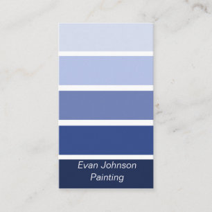Carte De Visite Échantillons de peinture bleu marine