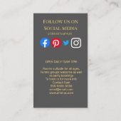 Carte De Visite échappatoire échappologie indices magiques détecti (Dos)