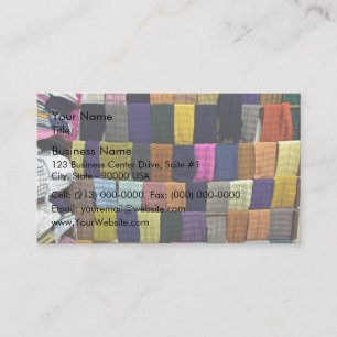 Carte De Visite Écharpes colorées sur l'affichage