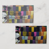 Carte De Visite Écharpes colorées sur l'affichage (Devant / Derrière)