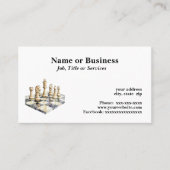 Carte De Visite Échecboard (Devant)