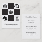 Carte De Visite Échecs (Devant / Derrière)