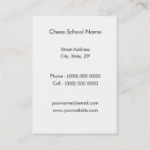 Carte De Visite Échecs (Dos)