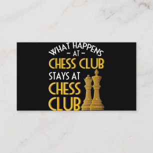Carte De Visite Échecs  Ce Qui Se Passe Au Humour Du Club D'Échecs