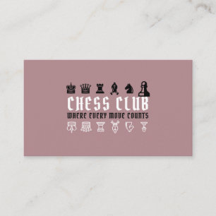 Carte De Visite Échecs, Club d'échecs