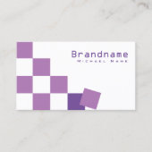 Carte De Visite Échecs professionnels violet et blanc (Devant)