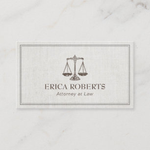 Carte De Visite Échelle d'antiquité de mandataire d'avocat de cr