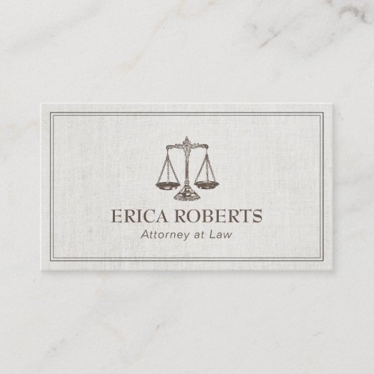 Carte De Visite Échelle d'antiquité de mandataire d'avocat de cru (Devant)