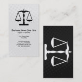 Carte De Visite échelle de justice (Devant / Derrière)