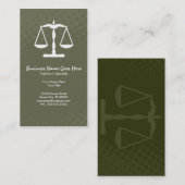 Carte De Visite échelle de justice (Devant / Derrière)