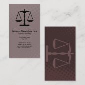 Carte De Visite échelle de justice (Devant / Derrière)