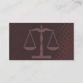 Carte De Visite échelle de justice (Dos)