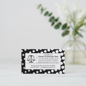 Carte De Visite échelle de justice à mi-teinte (Debout devant)