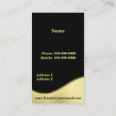 Carte De Visite Échelle de justice Gold (Dos)