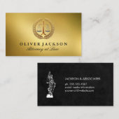 Carte De Visite Échelle de justice | Logo du cabinet d'avocats (Devant / Derrière)