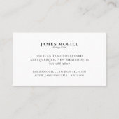 Carte De Visite Échelle de justice pour avocat classique (Dos)