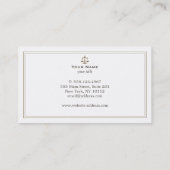 Carte De Visite Échelle de justice pour avocats traditionnels (Dos)