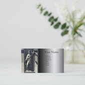 Carte De Visite ÉCHELLE DE L'USTICE OFFICE JURIDIQUE, ATTORNEY Mon (Debout devant)