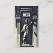 Carte De Visite ÉCHELLE DE L'USTICE OFFICE JURIDIQUE, ATTORNEY Mon (Dos)