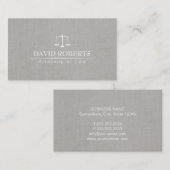 Carte De Visite Échelle de mandataire d'avocat de toile chique de (Devant / Derrière)