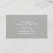 Carte De Visite Échelle de mandataire d'avocat de toile chique de (Dos)