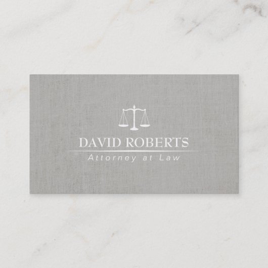 Carte De Visite Échelle de mandataire d'avocat de toile chique de (Devant)