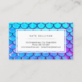 Carte De Visite échelle de sirène (Dos)