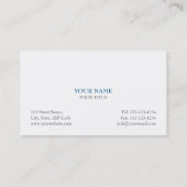 Carte De Visite Échelles bleues de cabinet juridique (Dos)