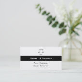 Carte De Visite Échelles Classiques de la Justice Professionnel Ju (Debout devant)