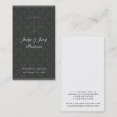 Carte De Visite Échelles de discrimination raciale de damassé de (Devant / Derrière)