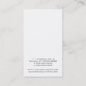 Carte De Visite Échelles de discrimination raciale de damassé de (Dos)