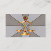 CARTE DE VISITE ÉCHELLES DE DROIT, JURIDIQUE, MONOGRAMME DE PROTOR (Dos)