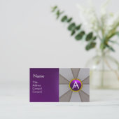 Carte De Visite ÉCHELLES DE DROIT, PROTORNEY MONOGRAM Violet Grey (Debout devant)