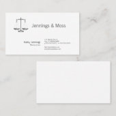 Carte De Visite Échelles de justice (Devant / Derrière)