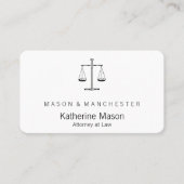 Carte De Visite Échelles de justice (Devant)