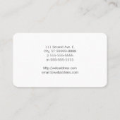 Carte De Visite Échelles de justice (Dos)