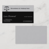 Carte De Visite Échelles de justice (Devant / Derrière)