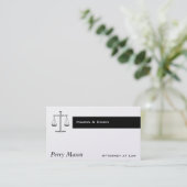 Carte De Visite Échelles de justice (Debout devant)