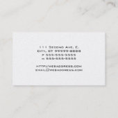 Carte De Visite Échelles de justice (Dos)